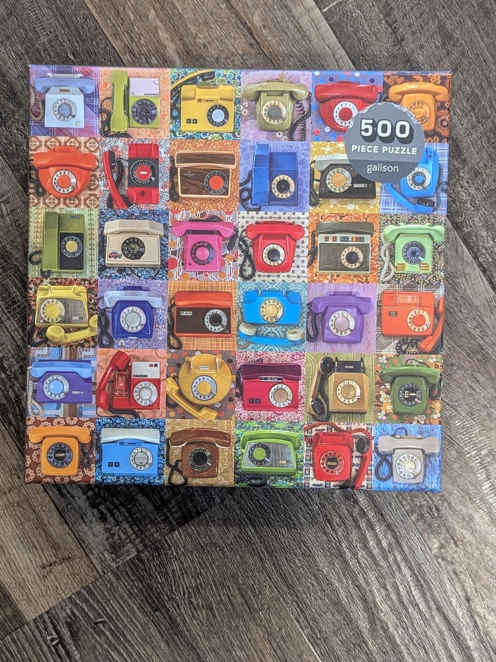 Galison Eastern Bloc Telephones 500 Piece Puzzle by Galison